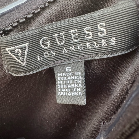 Guess mini dress off the shoulder bodycon ombré metallic bronze gold silver - Picture 5 of 5